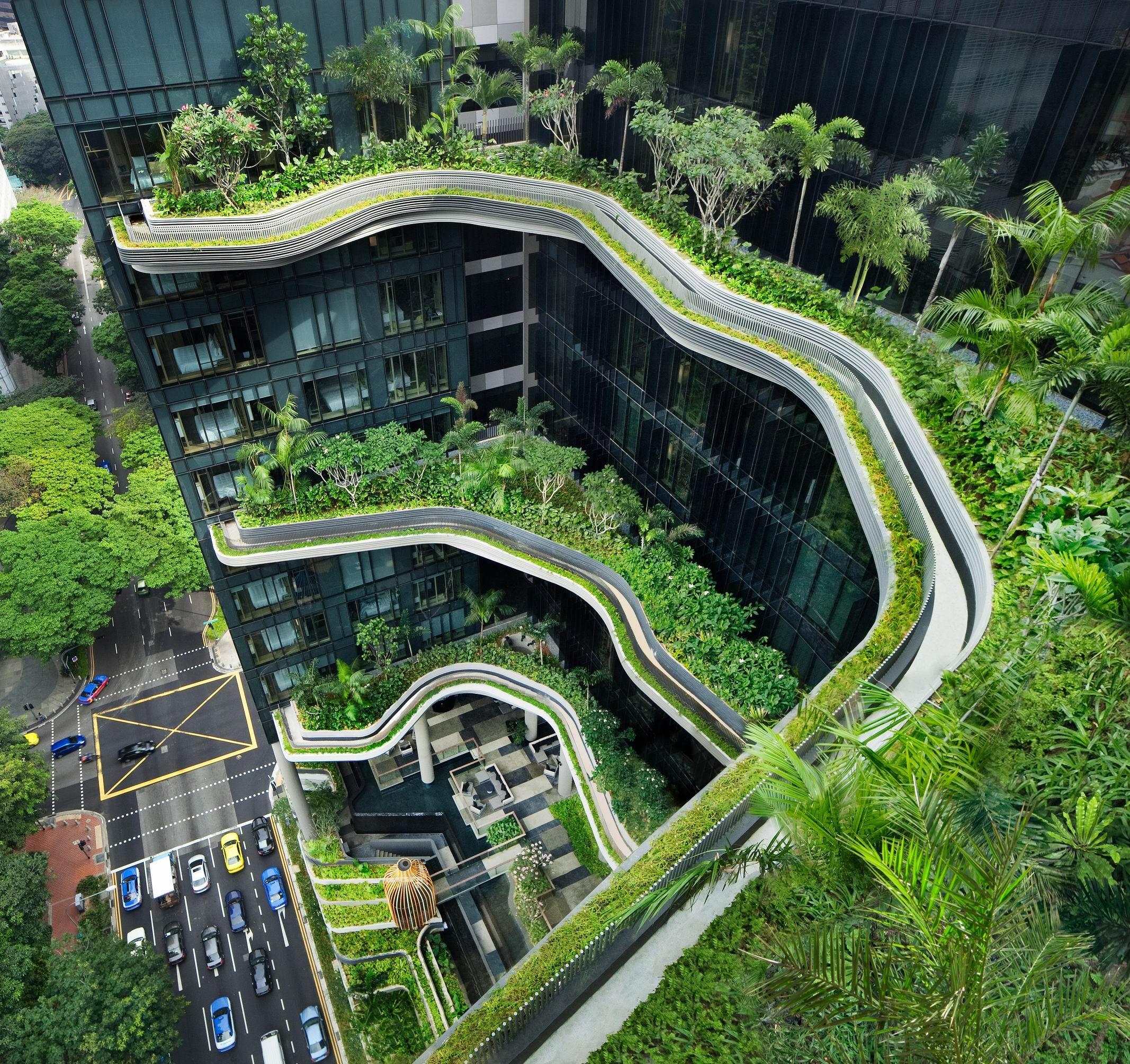 Parkroyal Collection Pickering, Сингапур Екстериор снимка The green architecture of One-Altitude